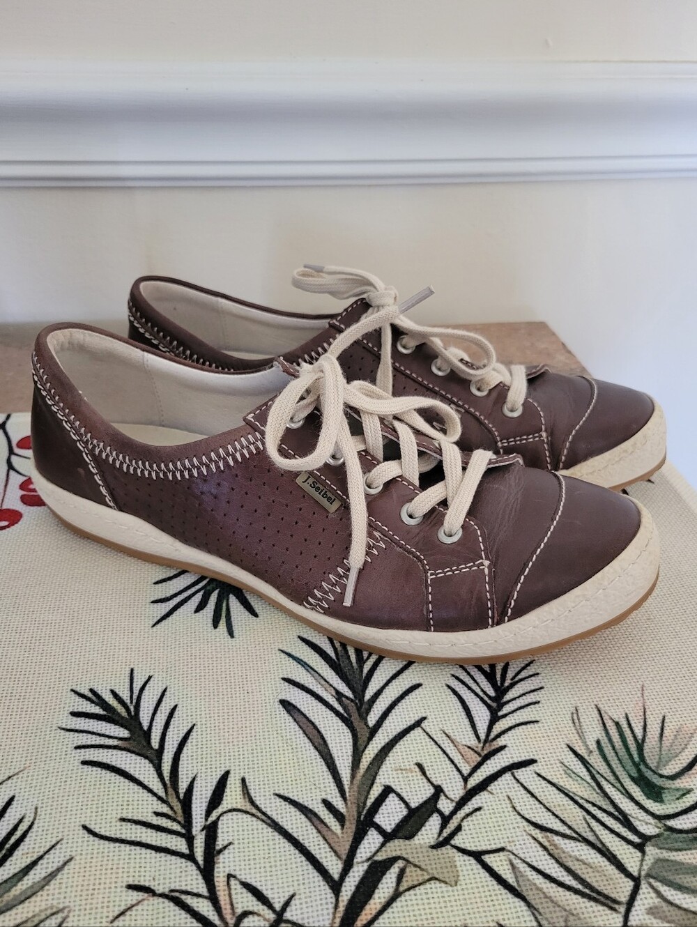 JOSEF SEIBEL Leather Caspian Sneakers 38 7.5